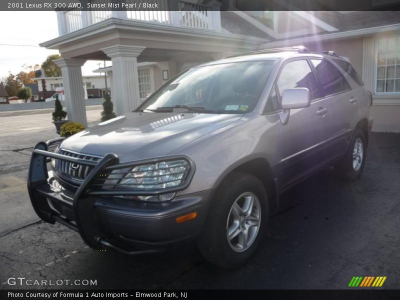 Sunset Mist Pearl / Black 2001 Lexus RX 300 AWD