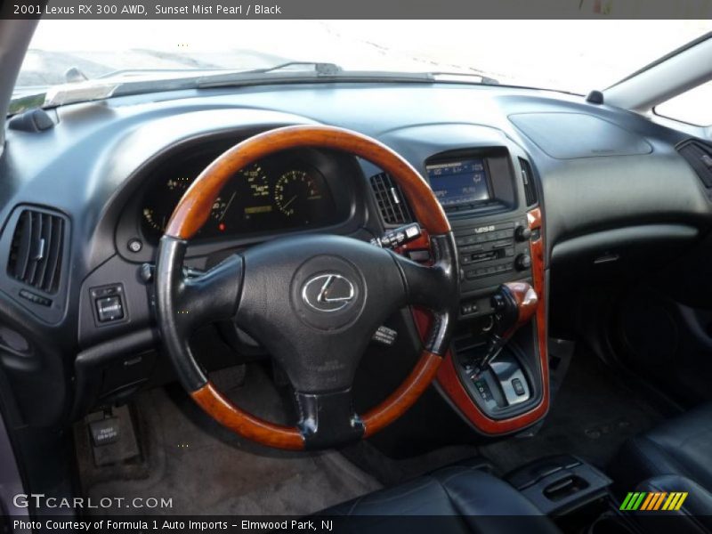 Sunset Mist Pearl / Black 2001 Lexus RX 300 AWD