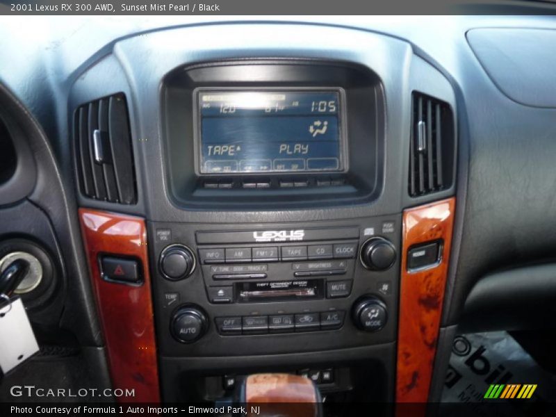 Sunset Mist Pearl / Black 2001 Lexus RX 300 AWD