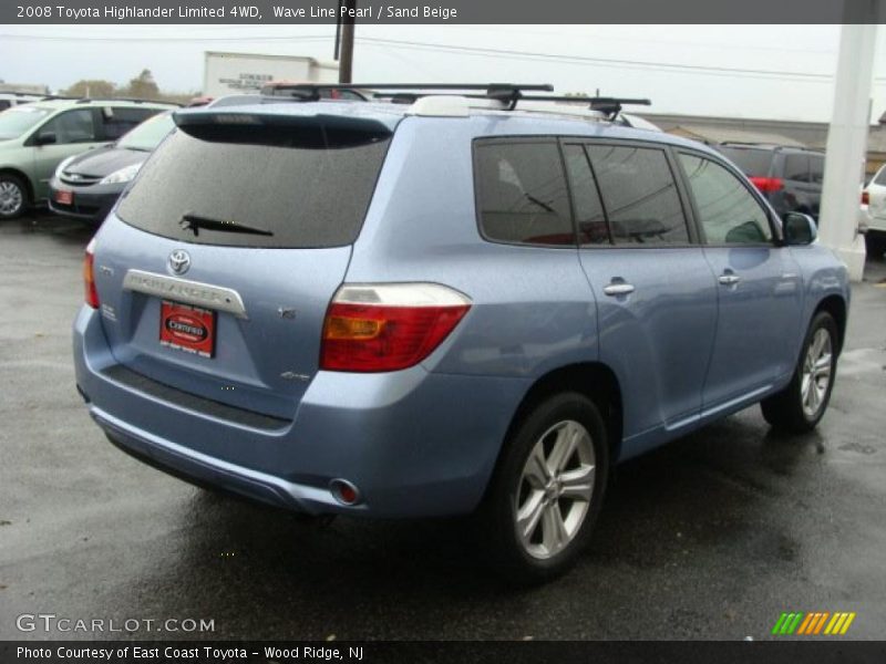 Wave Line Pearl / Sand Beige 2008 Toyota Highlander Limited 4WD