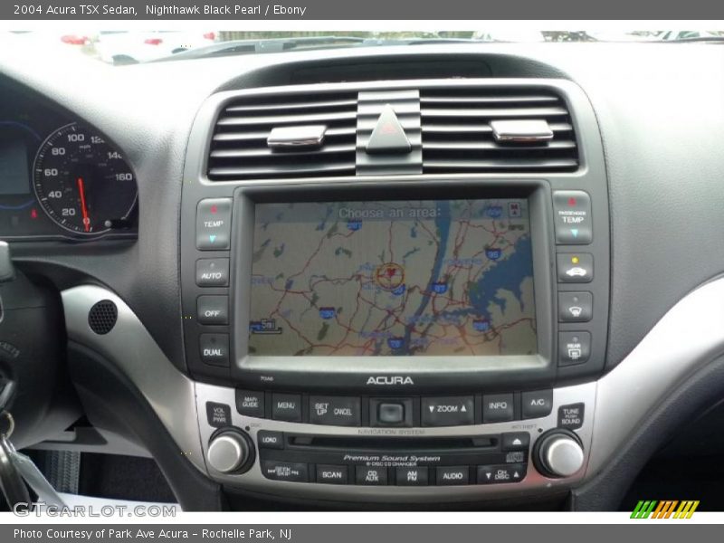 Navigation of 2004 TSX Sedan