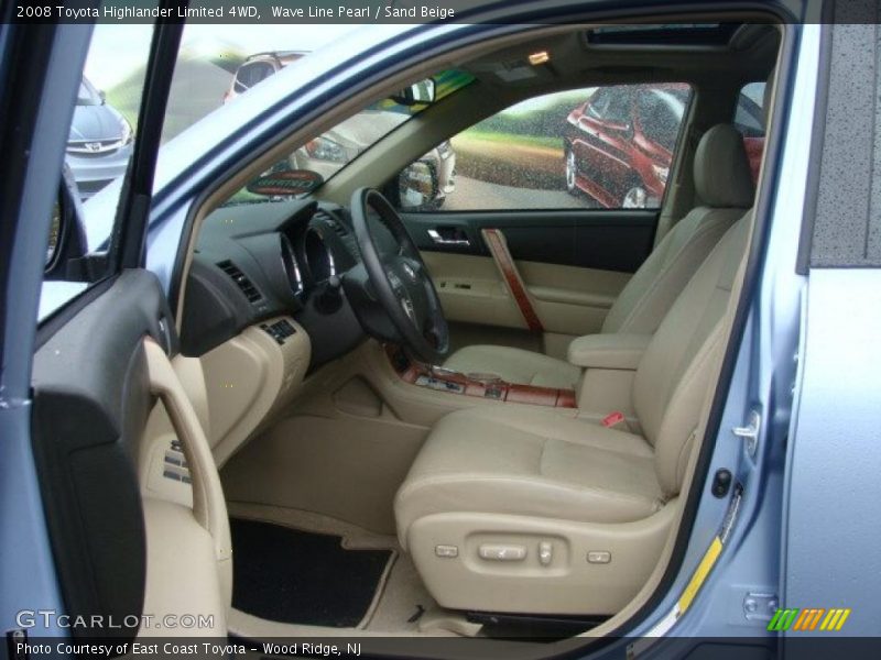 Wave Line Pearl / Sand Beige 2008 Toyota Highlander Limited 4WD