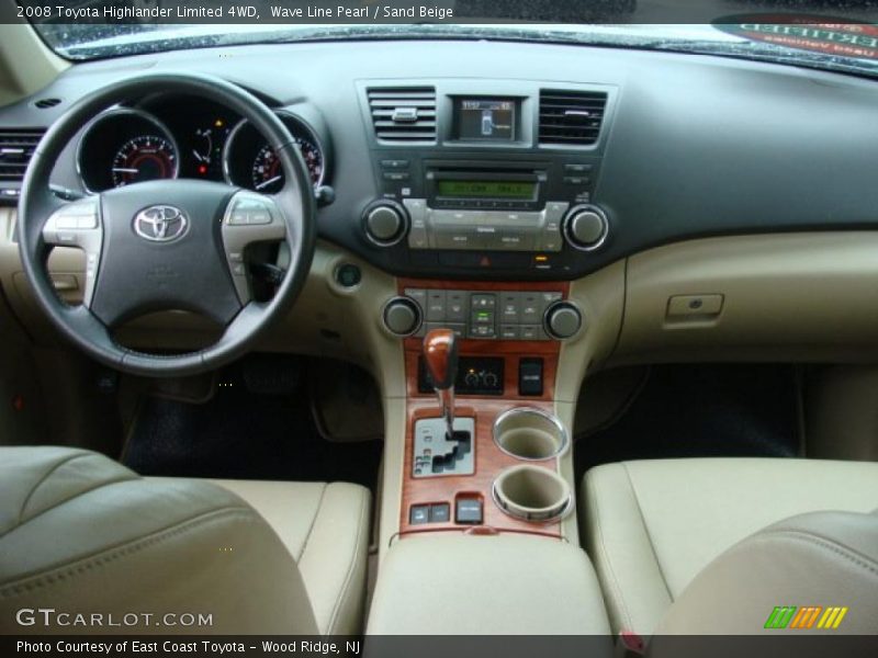 Wave Line Pearl / Sand Beige 2008 Toyota Highlander Limited 4WD