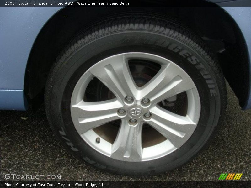 Wave Line Pearl / Sand Beige 2008 Toyota Highlander Limited 4WD