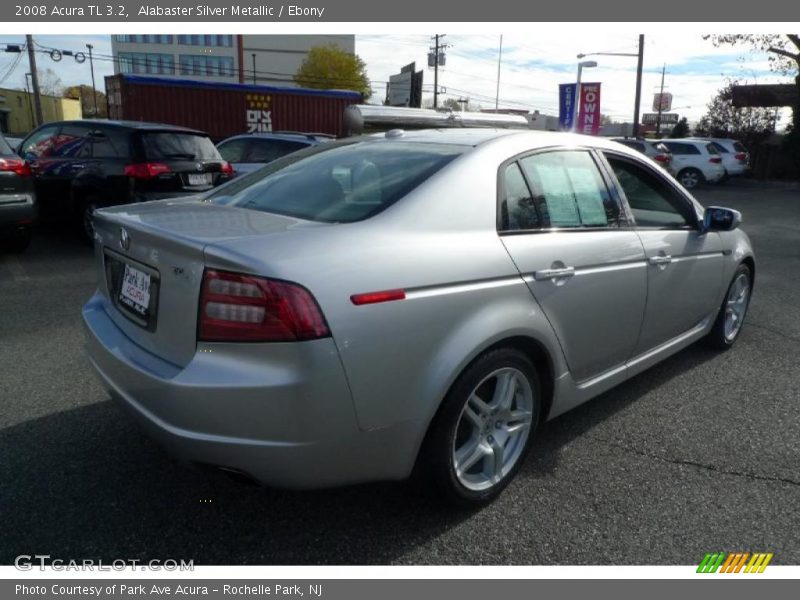 Alabaster Silver Metallic / Ebony 2008 Acura TL 3.2