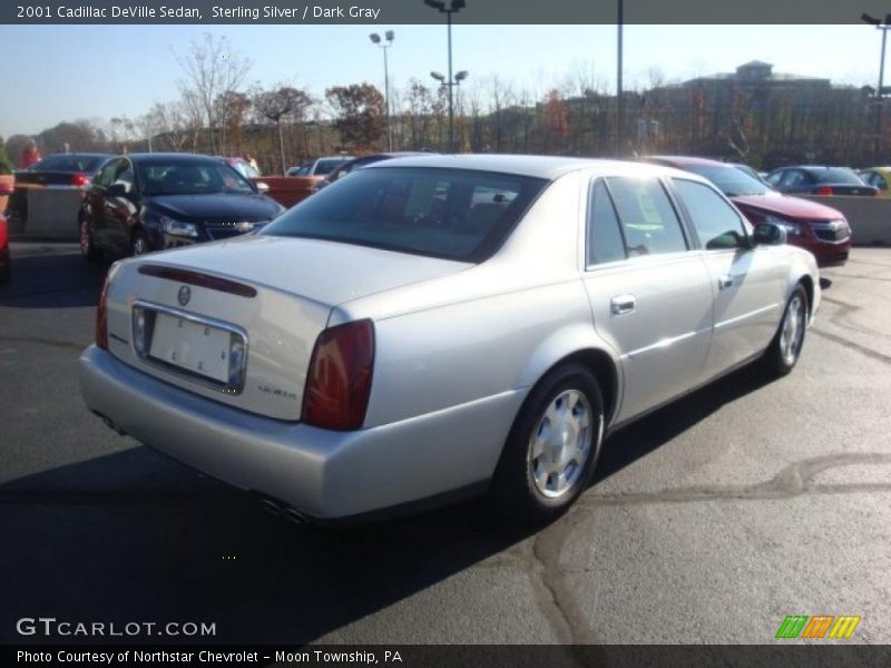 Sterling Silver / Dark Gray 2001 Cadillac DeVille Sedan