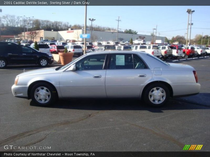 Sterling Silver / Dark Gray 2001 Cadillac DeVille Sedan