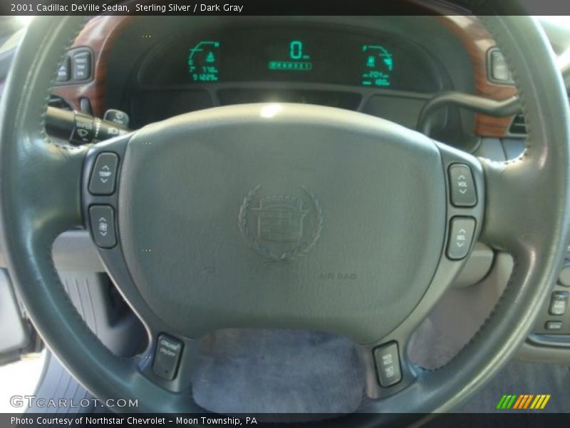Sterling Silver / Dark Gray 2001 Cadillac DeVille Sedan