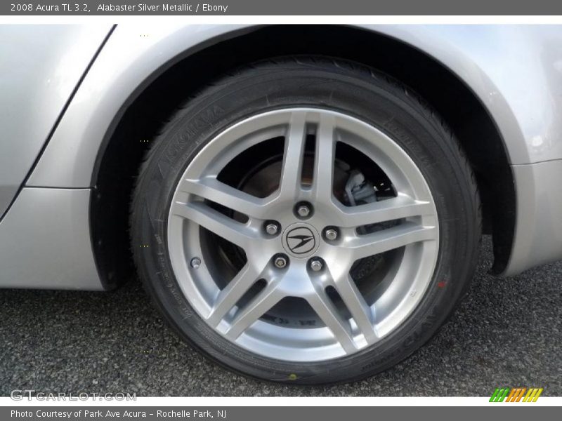 Alabaster Silver Metallic / Ebony 2008 Acura TL 3.2
