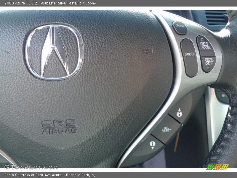 Alabaster Silver Metallic / Ebony 2008 Acura TL 3.2