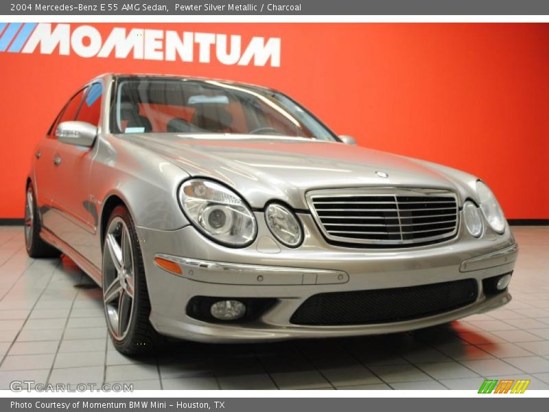 Pewter Silver Metallic / Charcoal 2004 Mercedes-Benz E 55 AMG Sedan