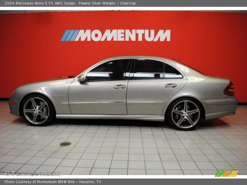 Pewter Silver Metallic / Charcoal 2004 Mercedes-Benz E 55 AMG Sedan