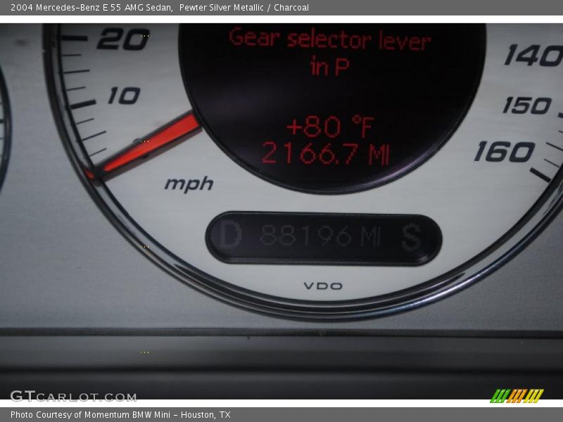 Pewter Silver Metallic / Charcoal 2004 Mercedes-Benz E 55 AMG Sedan