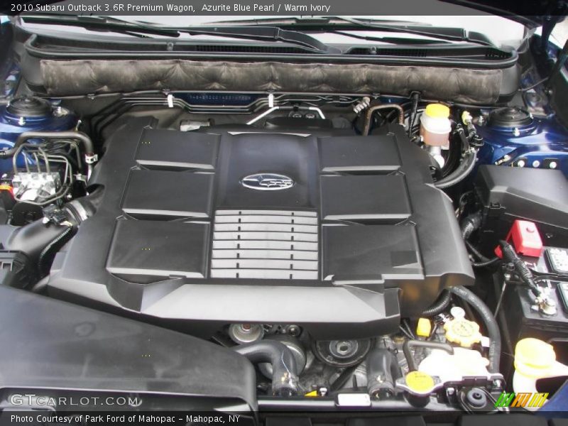  2010 Outback 3.6R Premium Wagon Engine - 3.6 Liter DOHC 24-Valve VVT Flat 6 Cylinder