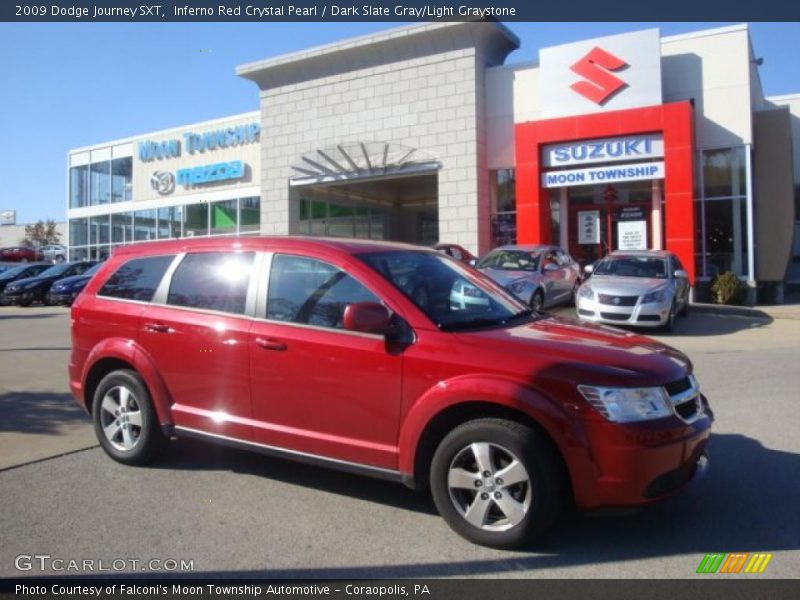 Inferno Red Crystal Pearl / Dark Slate Gray/Light Graystone 2009 Dodge Journey SXT