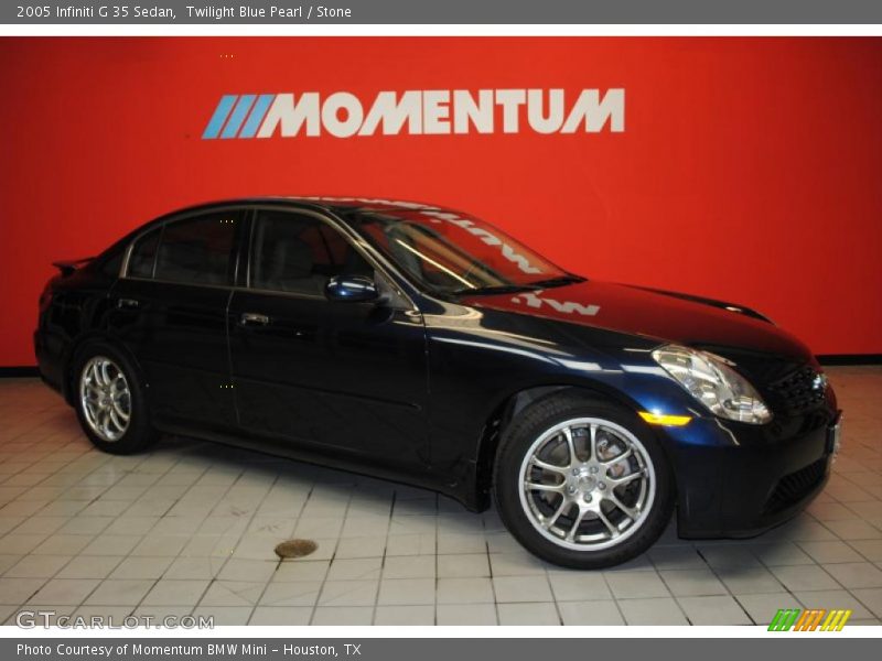 Twilight Blue Pearl / Stone 2005 Infiniti G 35 Sedan