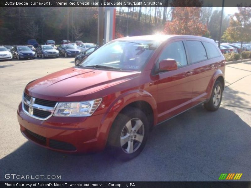 Inferno Red Crystal Pearl / Dark Slate Gray/Light Graystone 2009 Dodge Journey SXT