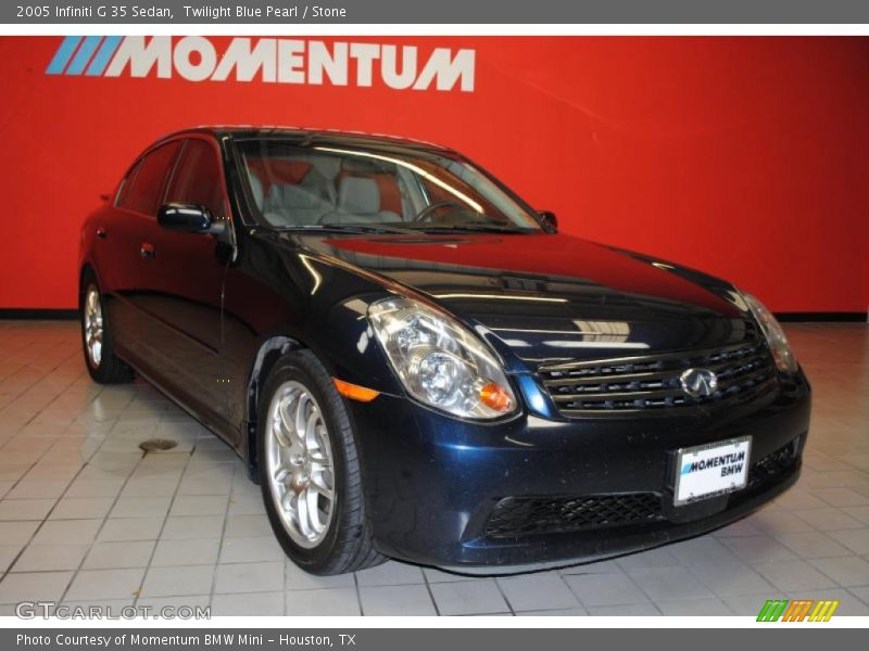 Twilight Blue Pearl / Stone 2005 Infiniti G 35 Sedan