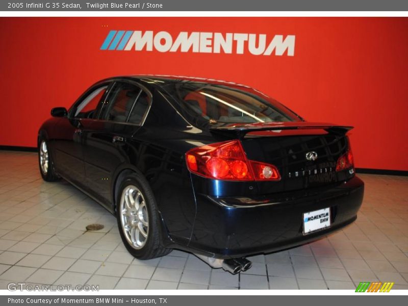 Twilight Blue Pearl / Stone 2005 Infiniti G 35 Sedan
