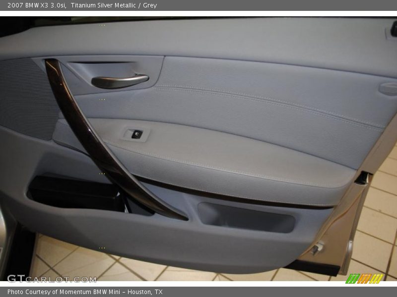 Titanium Silver Metallic / Grey 2007 BMW X3 3.0si