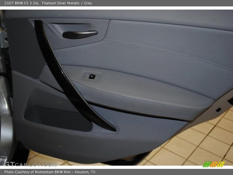 Titanium Silver Metallic / Grey 2007 BMW X3 3.0si