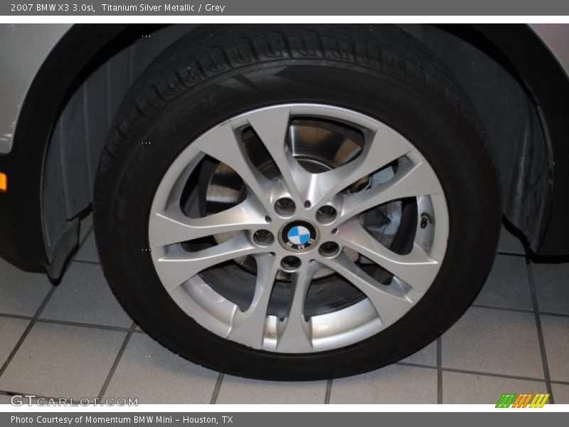 Titanium Silver Metallic / Grey 2007 BMW X3 3.0si