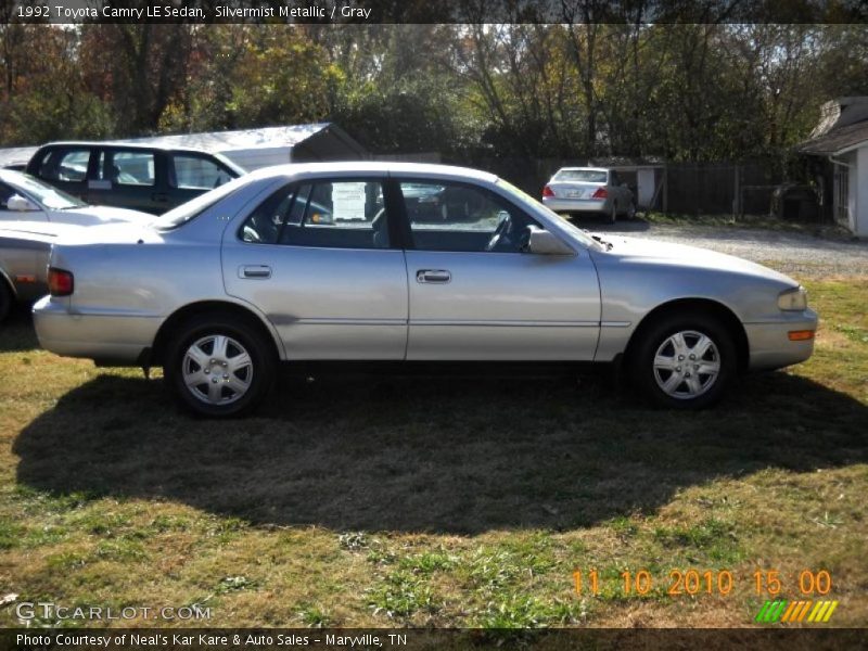 Silvermist Metallic / Gray 1992 Toyota Camry LE Sedan