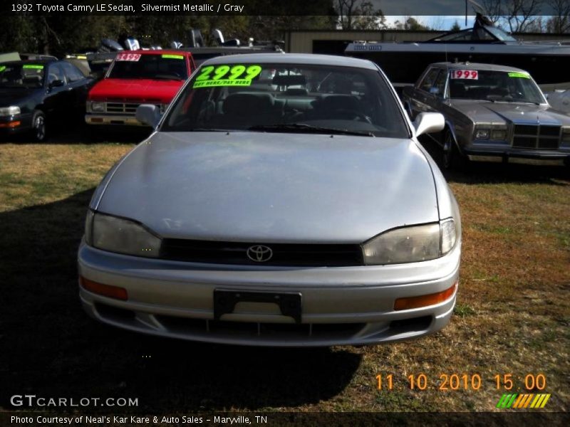 Silvermist Metallic / Gray 1992 Toyota Camry LE Sedan