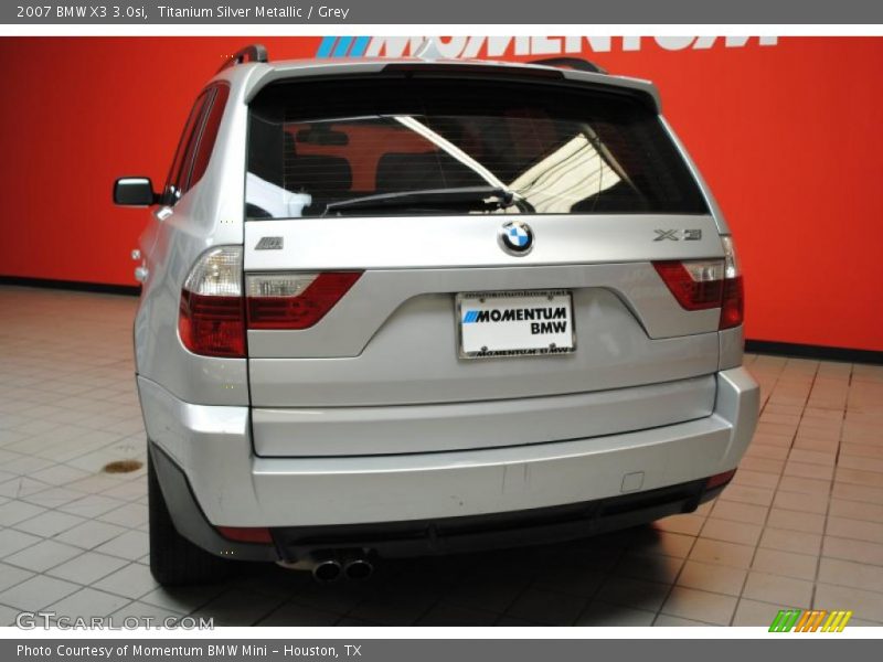 Titanium Silver Metallic / Grey 2007 BMW X3 3.0si