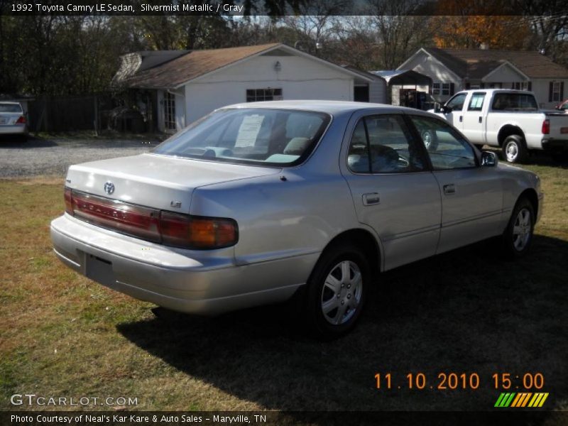 Silvermist Metallic / Gray 1992 Toyota Camry LE Sedan