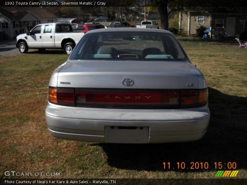 Silvermist Metallic / Gray 1992 Toyota Camry LE Sedan