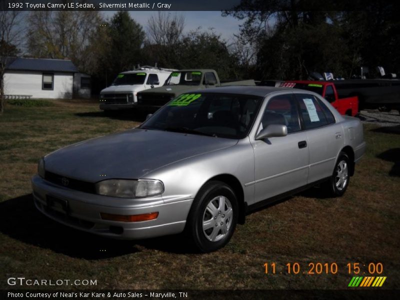 Silvermist Metallic / Gray 1992 Toyota Camry LE Sedan