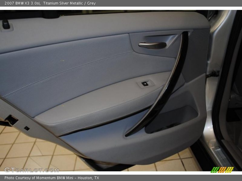 Titanium Silver Metallic / Grey 2007 BMW X3 3.0si