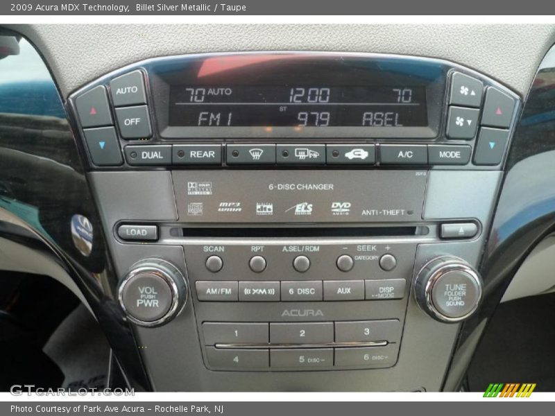 Billet Silver Metallic / Taupe 2009 Acura MDX Technology
