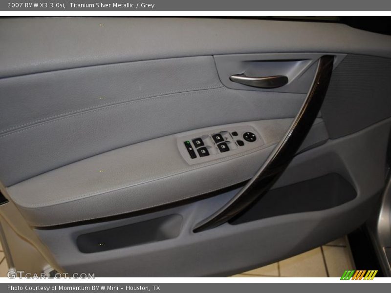 Titanium Silver Metallic / Grey 2007 BMW X3 3.0si