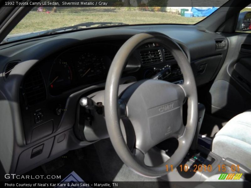 Silvermist Metallic / Gray 1992 Toyota Camry LE Sedan