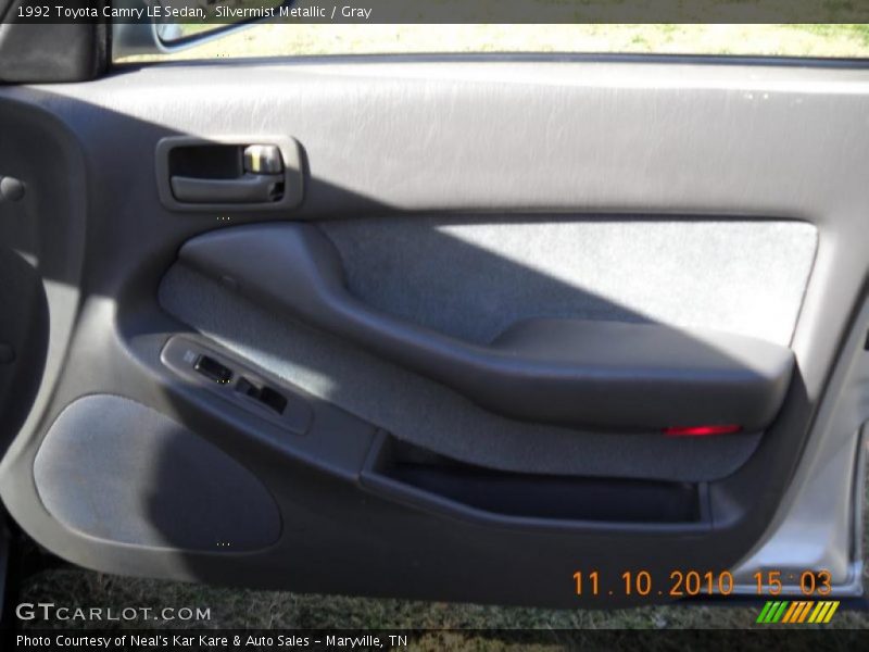 Silvermist Metallic / Gray 1992 Toyota Camry LE Sedan