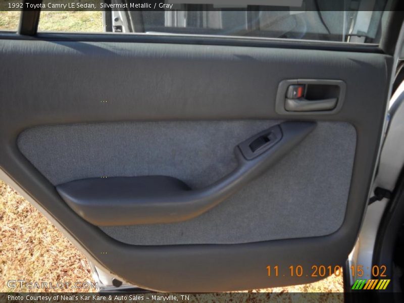 Silvermist Metallic / Gray 1992 Toyota Camry LE Sedan