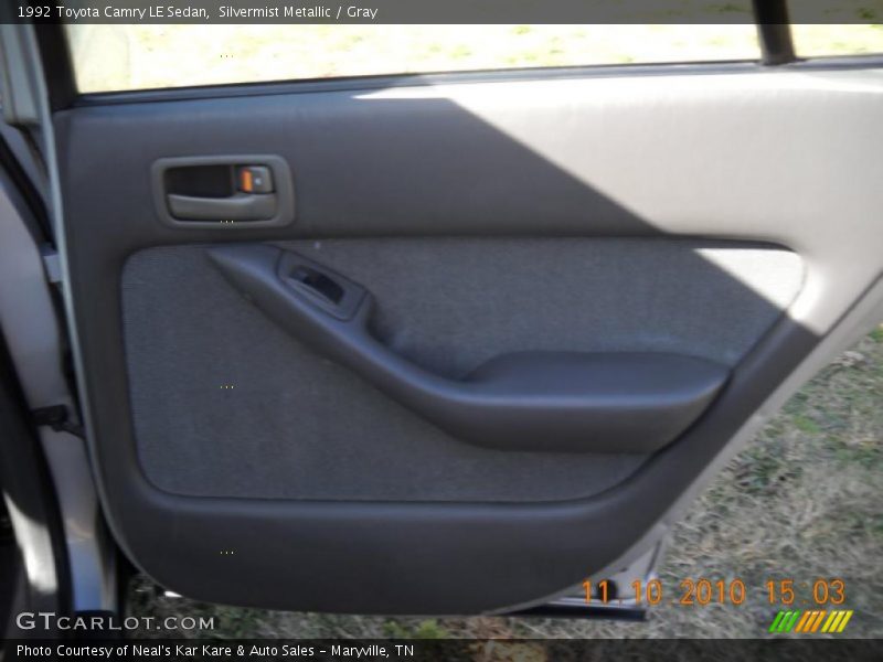 Silvermist Metallic / Gray 1992 Toyota Camry LE Sedan