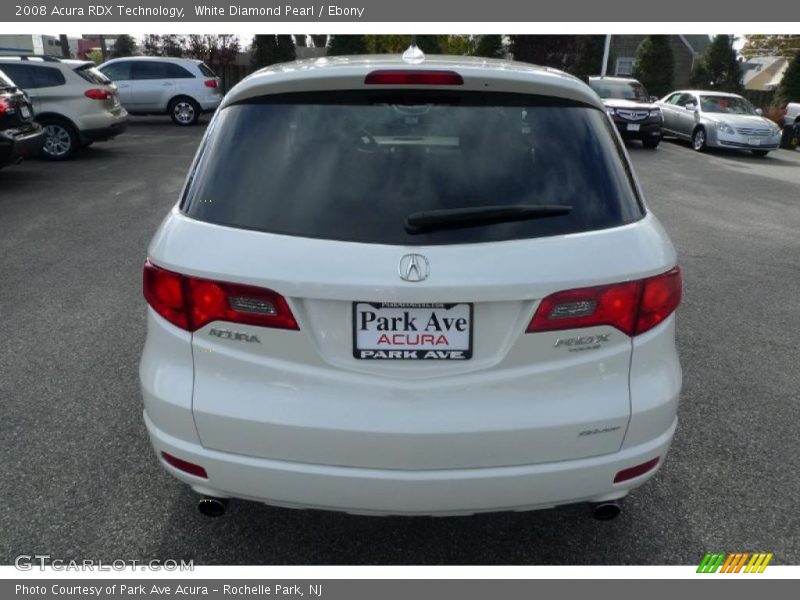 White Diamond Pearl / Ebony 2008 Acura RDX Technology