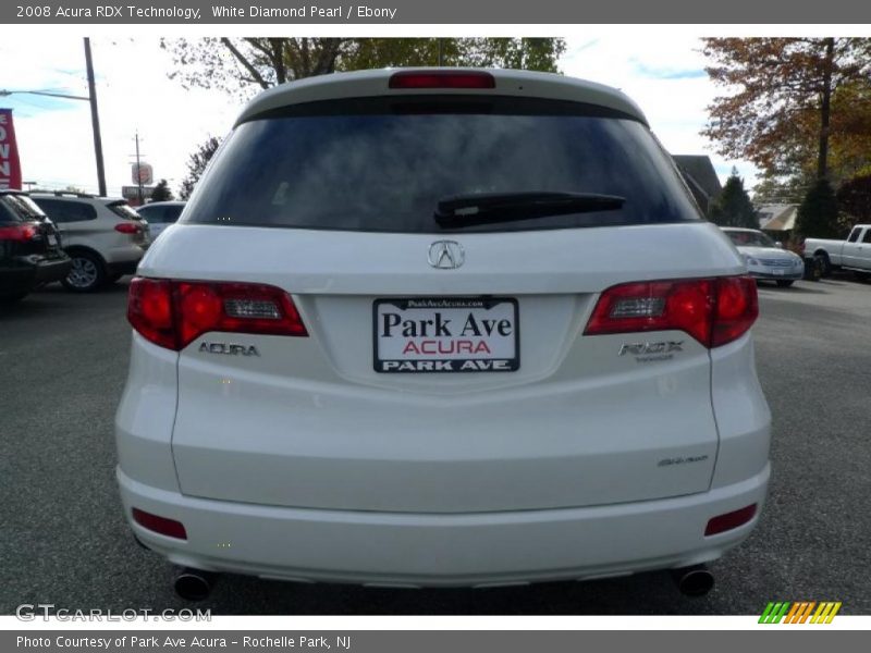 White Diamond Pearl / Ebony 2008 Acura RDX Technology