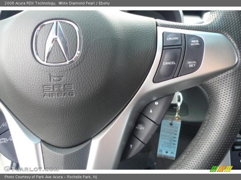 White Diamond Pearl / Ebony 2008 Acura RDX Technology
