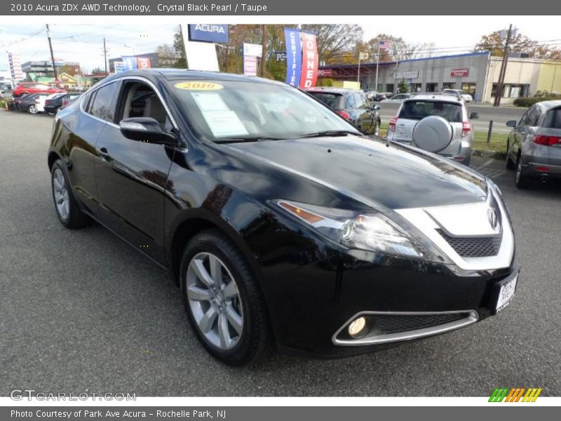 Crystal Black Pearl / Taupe 2010 Acura ZDX AWD Technology