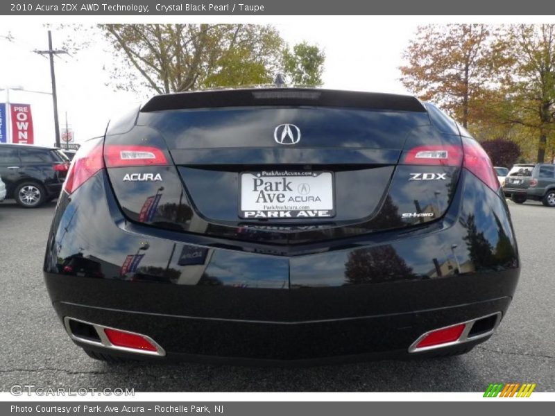 Crystal Black Pearl / Taupe 2010 Acura ZDX AWD Technology