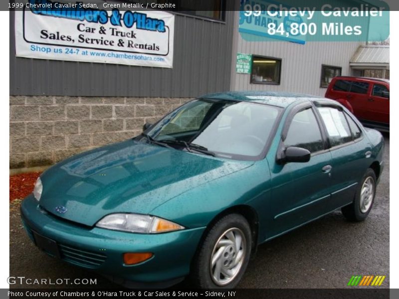 Green Metallic / Graphite 1999 Chevrolet Cavalier Sedan