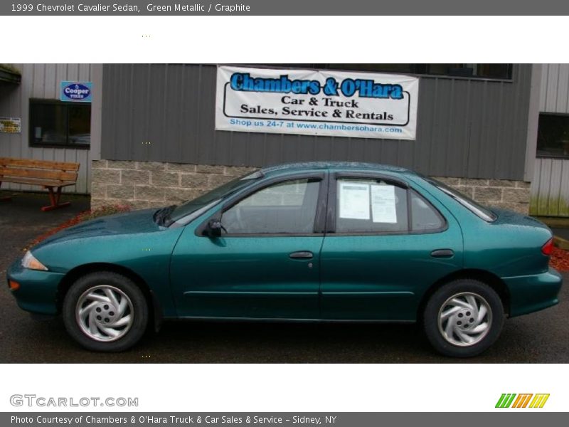 Green Metallic / Graphite 1999 Chevrolet Cavalier Sedan