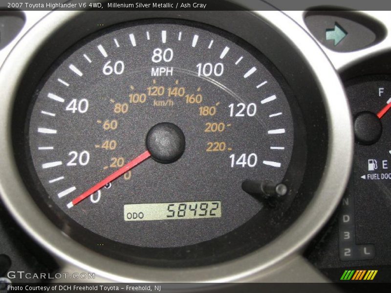 Millenium Silver Metallic / Ash Gray 2007 Toyota Highlander V6 4WD
