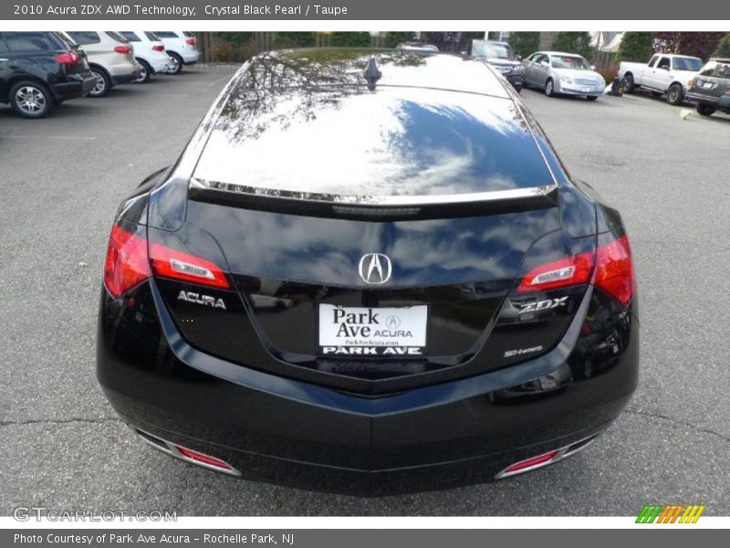 Crystal Black Pearl / Taupe 2010 Acura ZDX AWD Technology