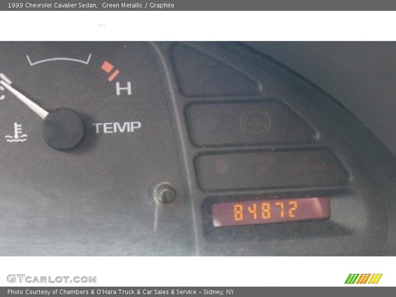Green Metallic / Graphite 1999 Chevrolet Cavalier Sedan