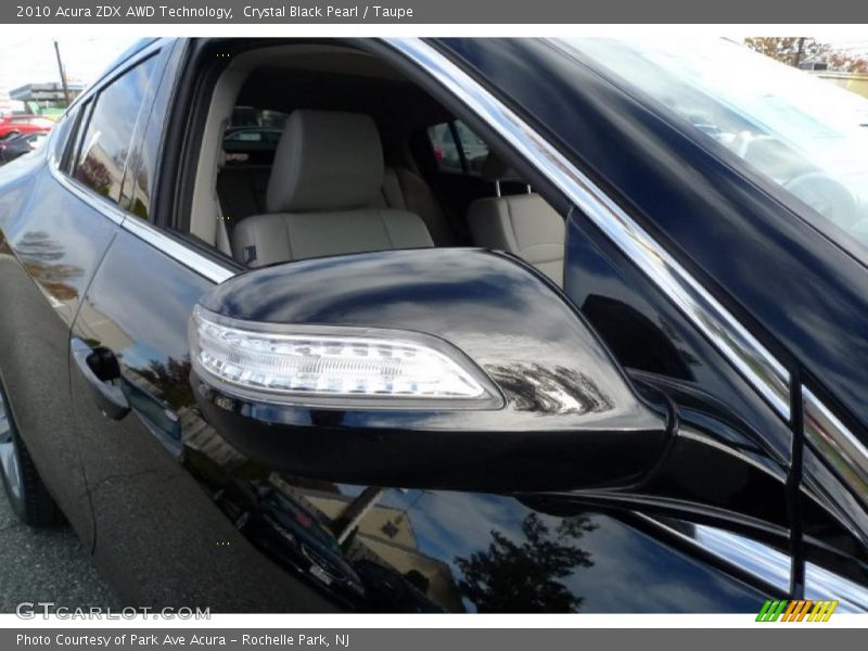 Crystal Black Pearl / Taupe 2010 Acura ZDX AWD Technology